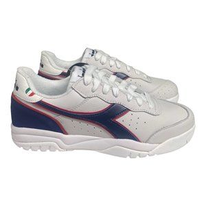 DIADORA Men's Maverick Americana White Blue Sneaker Shoe Size 7.5 NEW